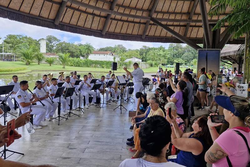 Parque Estadual do Utinga recebe espetáculo musical do Corpo de Fuzileiros Navais